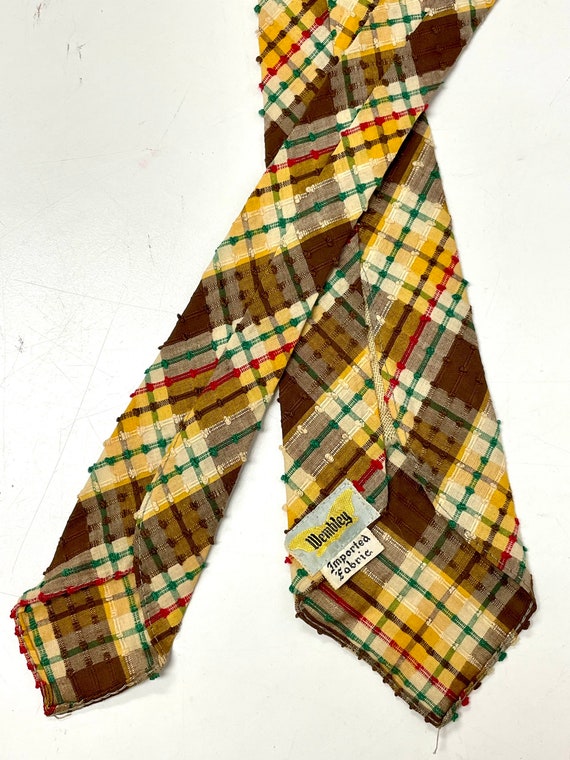 Vintage 30-40's Wembley ROCKABILLY SWING Tie NUBB… - image 4