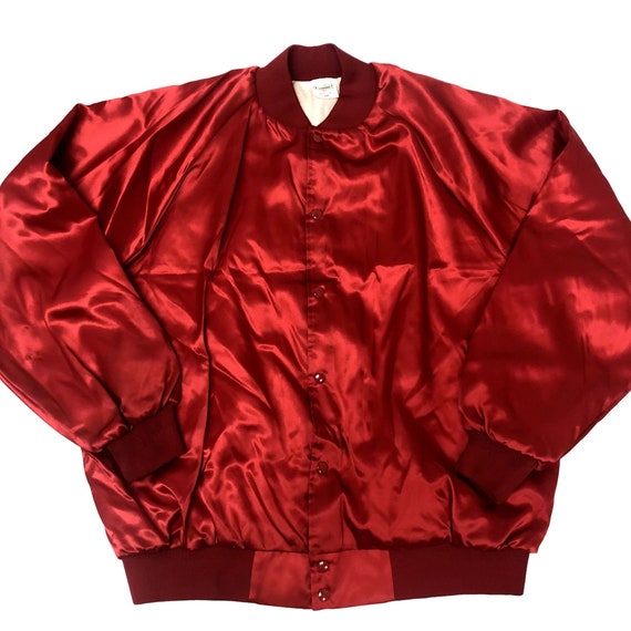 Mens top satin bomber