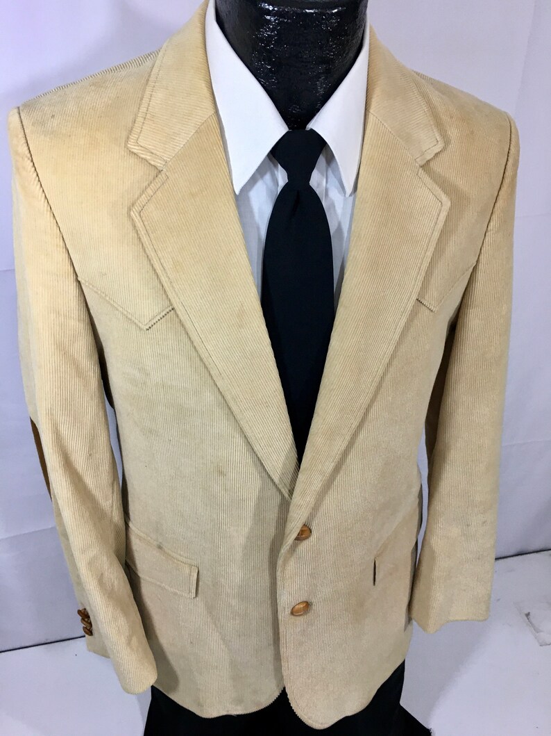 Vtg Brad Whitney Tan CORDUROY Sport Coat COWBOY WESTERN Jacket | Etsy