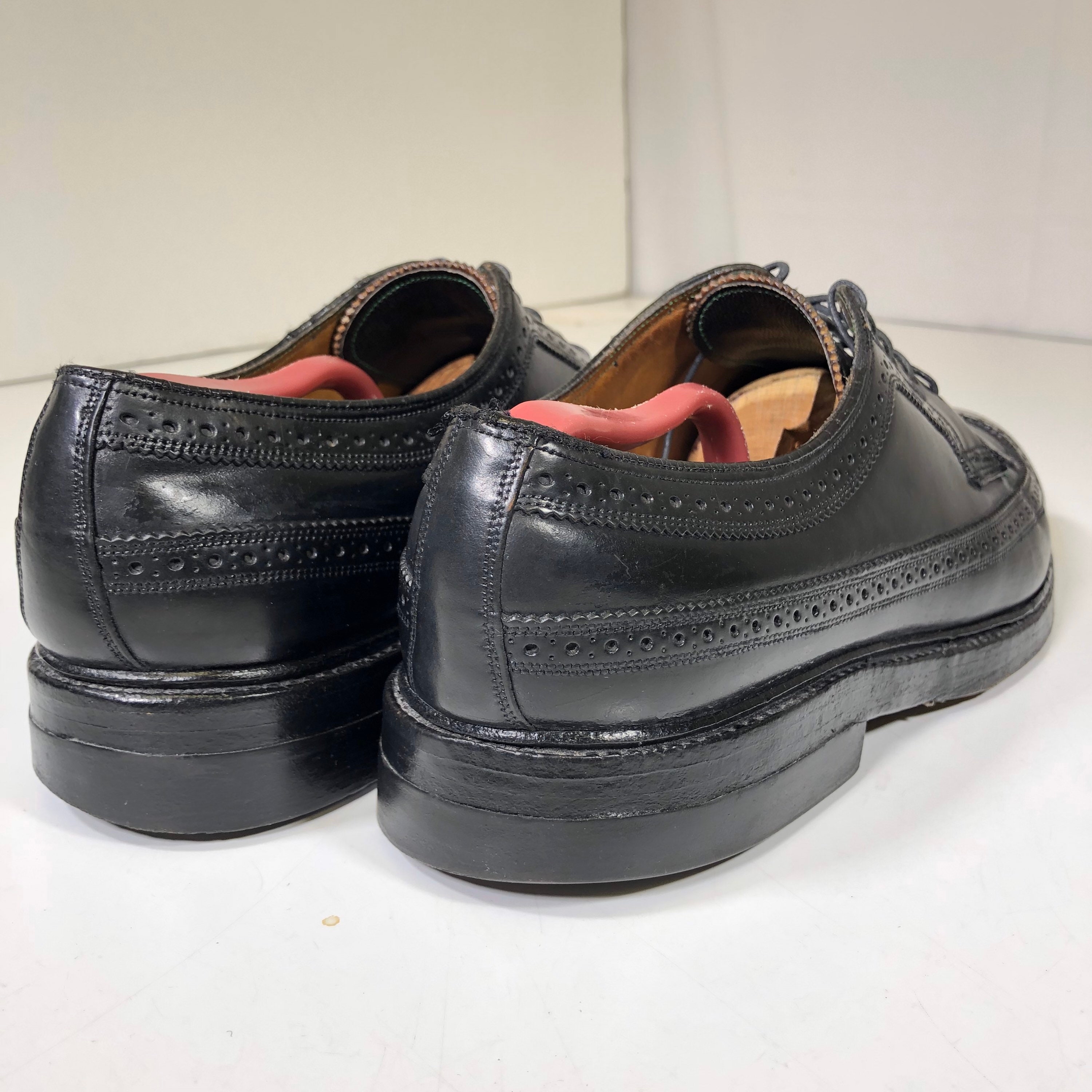 Vintage Florsheim Imperial Men's BLACK Genuine SHELL Vintage Florsheim Imperial Men's BLACK Genuine SHELL
