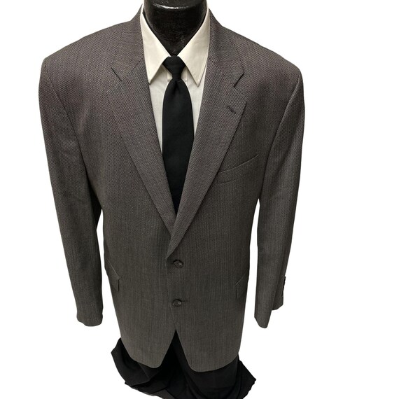 ジャケット・アウター 90's Ralph Lauren Wool Sports Jacket BLK Vintage 90's Ralph Lauren Men's Black White Sport Coat HERRINGBONE