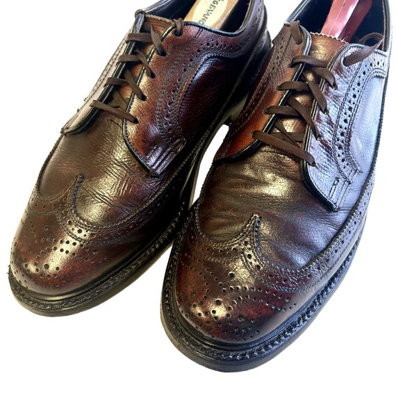 British Walkers Wingtip Dress Shoes Men SZ 9.5 D Brown Leather RARE Vintage British Walkers Wingtip Dress Shoes Men SZ 9.5 D Brown  main image 2