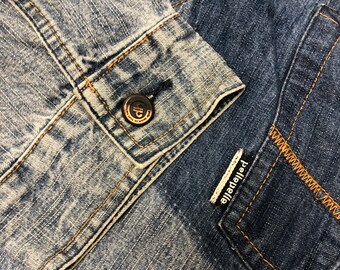 PELLE PELLE ジーンズ バックポケット付き セルビッチ付きのバックポケット（片ポケットパンツ） │ デニム