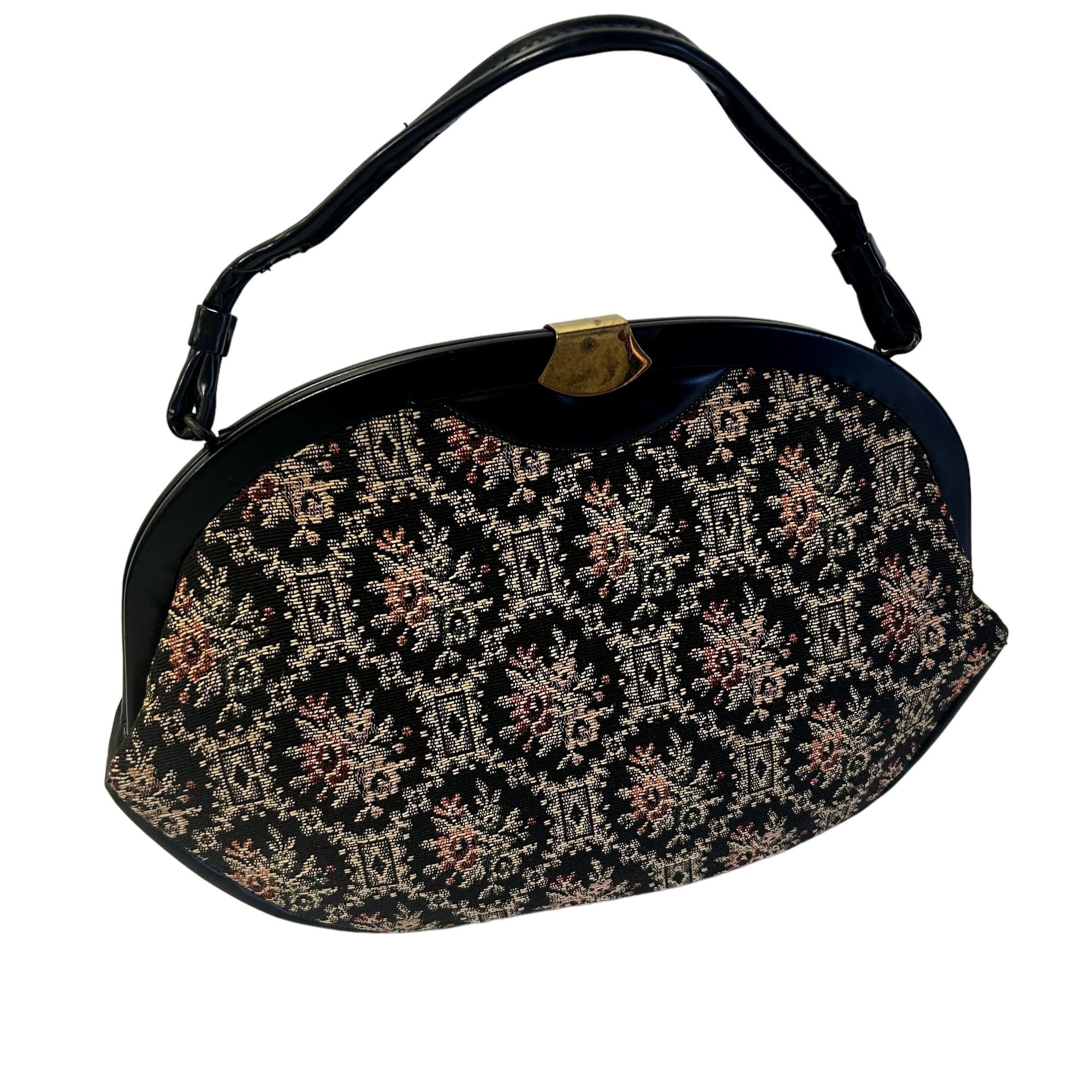 Vintage 60 70's Black FLORAL Pink Green NEEDLEPOINT Hand Bag Tapestry Purse Top Handle Mod Satchel - Etsy Vintage 60 70's Black FLORAL Pink Green NEEDLEPOINT Hand Bag Tapestry Purse Top Handle Mod Satchel - Etsy