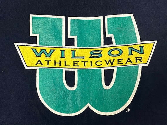 Vintage Wilson 90's WU-TANK Top Blue MUSCLE Sleev… - image 4