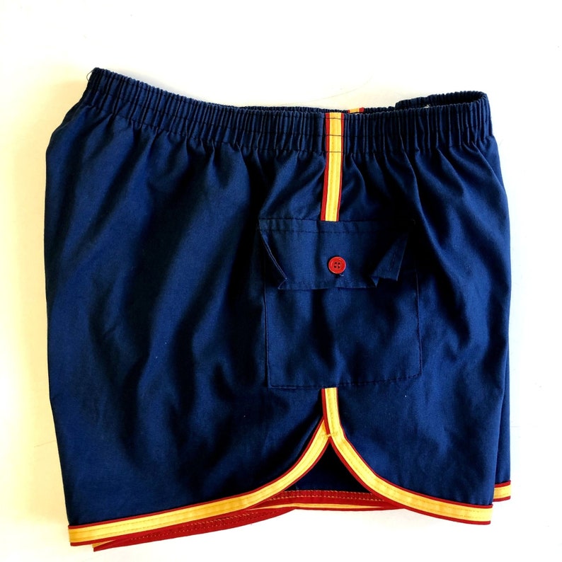 NOS Deadstock Vintage 70 80's Towncraft USA Yellow Trim Swim Shorts ...