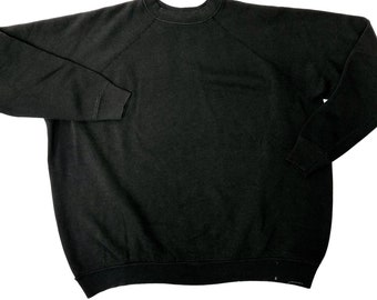Vintage 70's Ultra Fleece 220 Tultex Men's Black Athletic Warm up