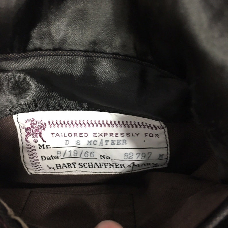 Vintage 50/'s Hart Schaffner Marx Men/'s BESPOKE Sport Coat Rockabilly Black Gold Hipster Jacket SHARKSKIN Blazer 42 R