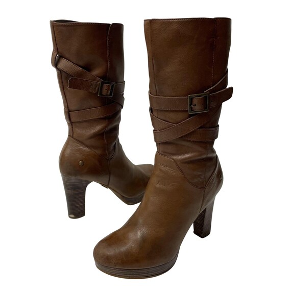 ugg leather dress boots Ugg Mens Black Jld Leather And Sheepskin Boots Eur 43 / 9 Uk Men