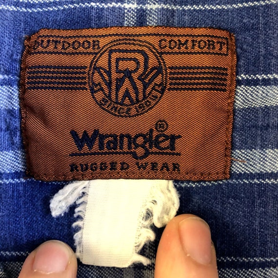 Vintage 80's Wrangler Rugged Wear Men BLUE JEAN D… - image 4