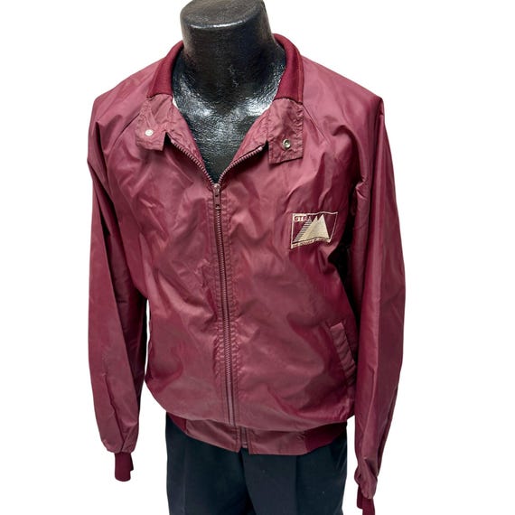 Vintage 80's Hartwell Maroon Nylon Windbreaker GTE the Power of