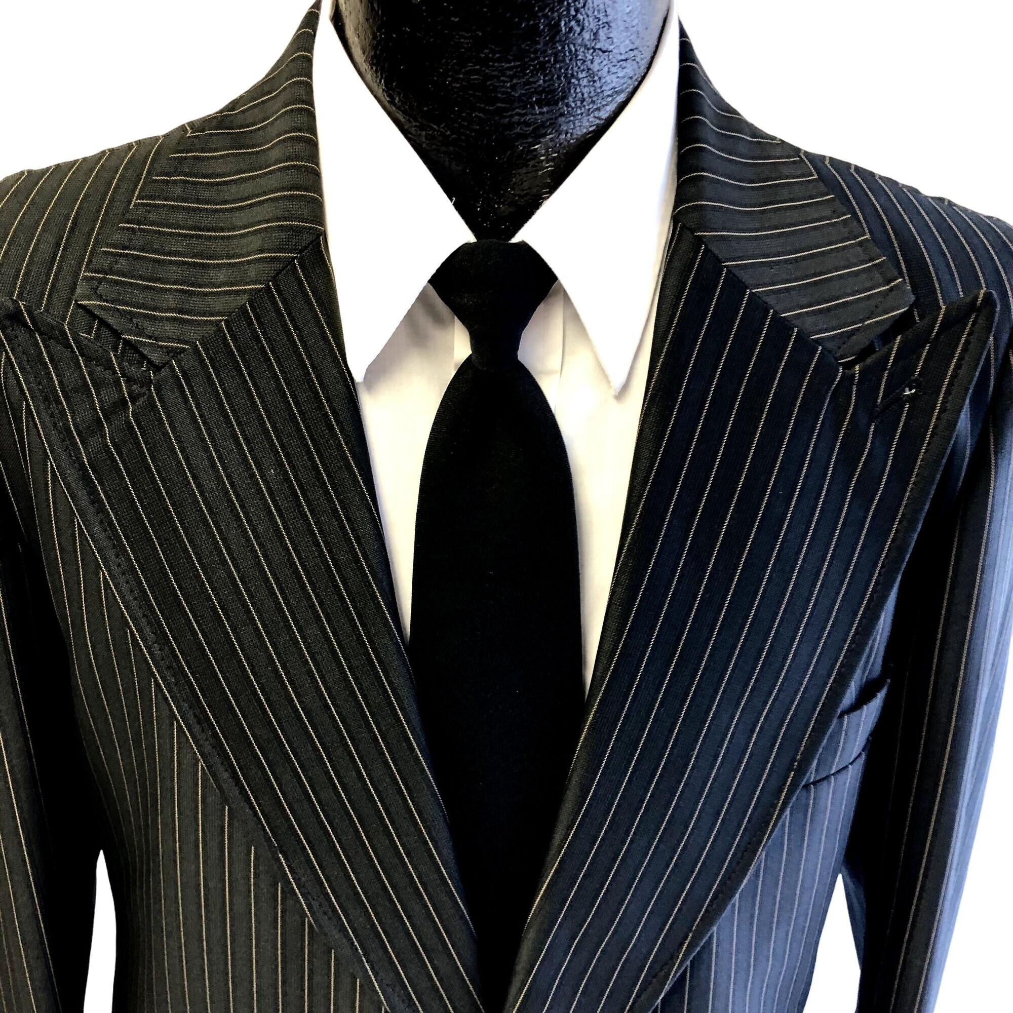 VINTAGE - ▪️50’s【STRIPE】TAILORED JACKET Vintage 1950s Striped Blazer Suit Jacket British Worsted Sz