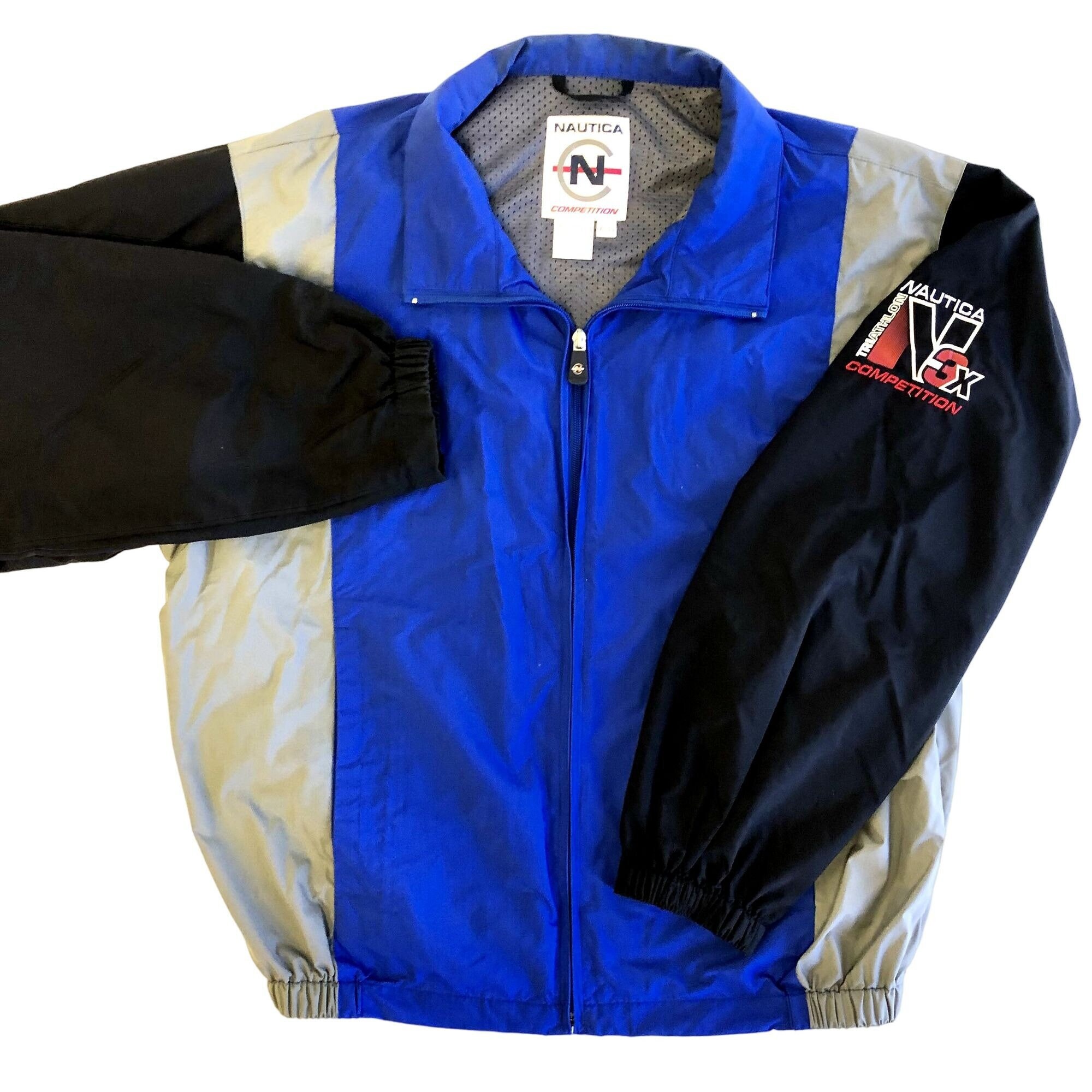 専用☆90s☆nauticaコンペティション☆ナイロンブルゾン☆ネイビー☆ 古着–90's～ Nautica Competition フルジップ ナイロン