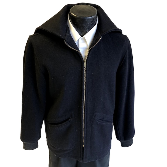 Vintage 50's Midshipmen US Navy Academy Military Wool Hoodie