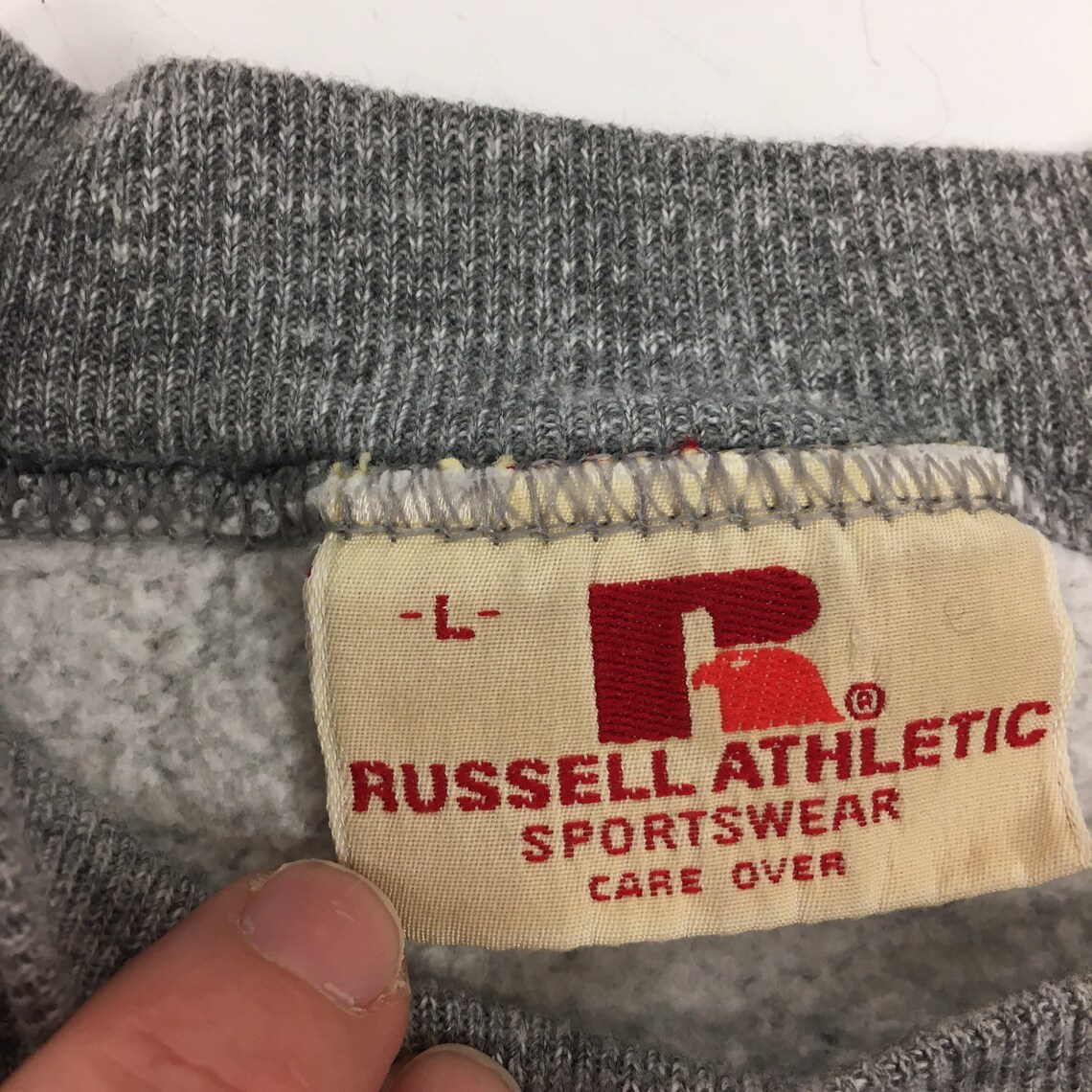 Vintage 6070's Russell Athletic Men Gray Single V Etsy