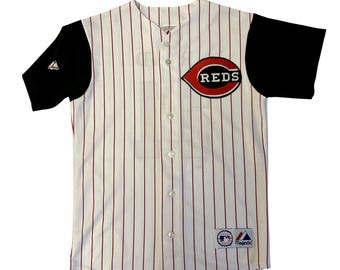 Maillot Vintage Cincinnati Reds - Taille 40/M - Rouge - Marque Majestic - Occasion Authentique