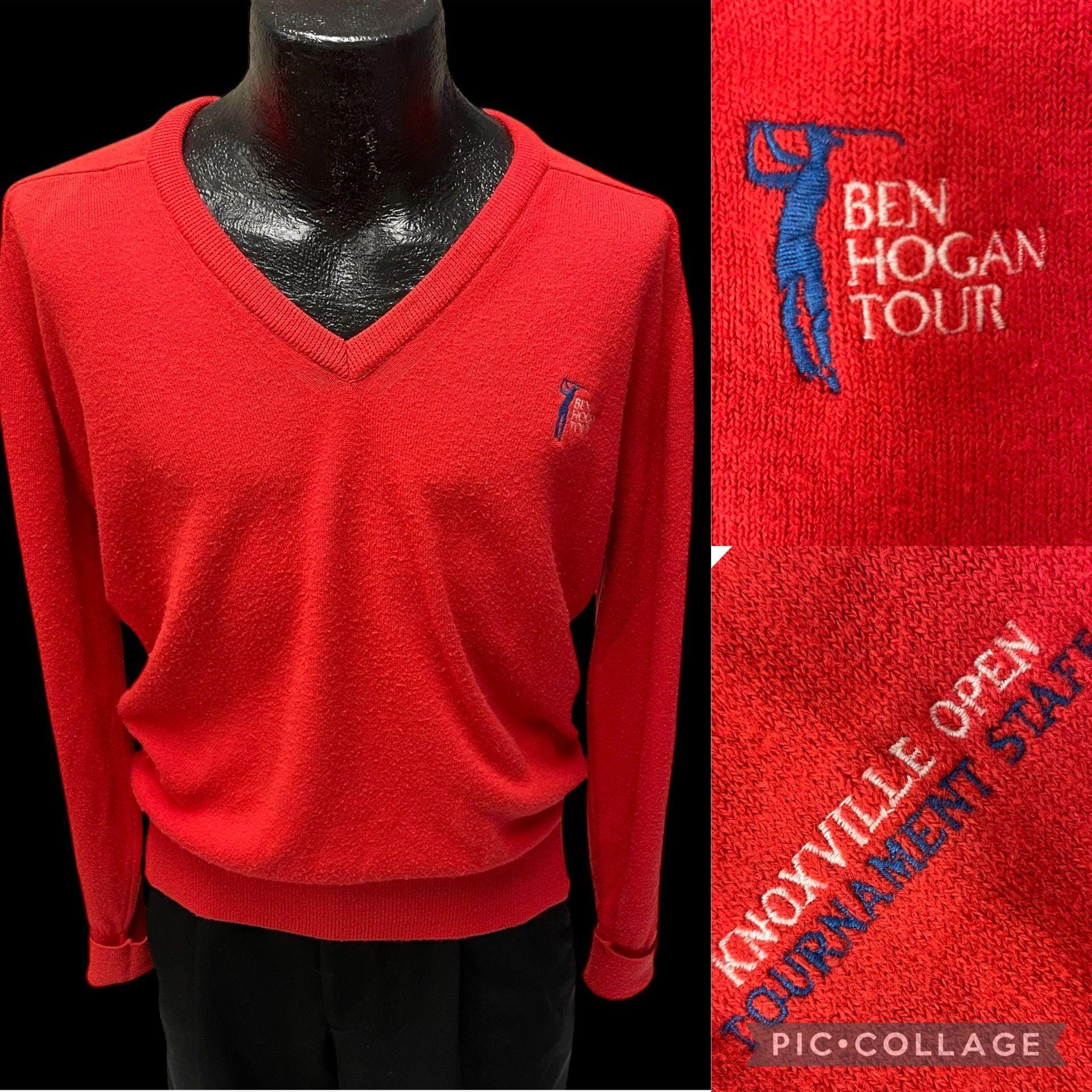 Vintage 80's Ben HOGAN Tour Men's Red Knoxville Open Golf