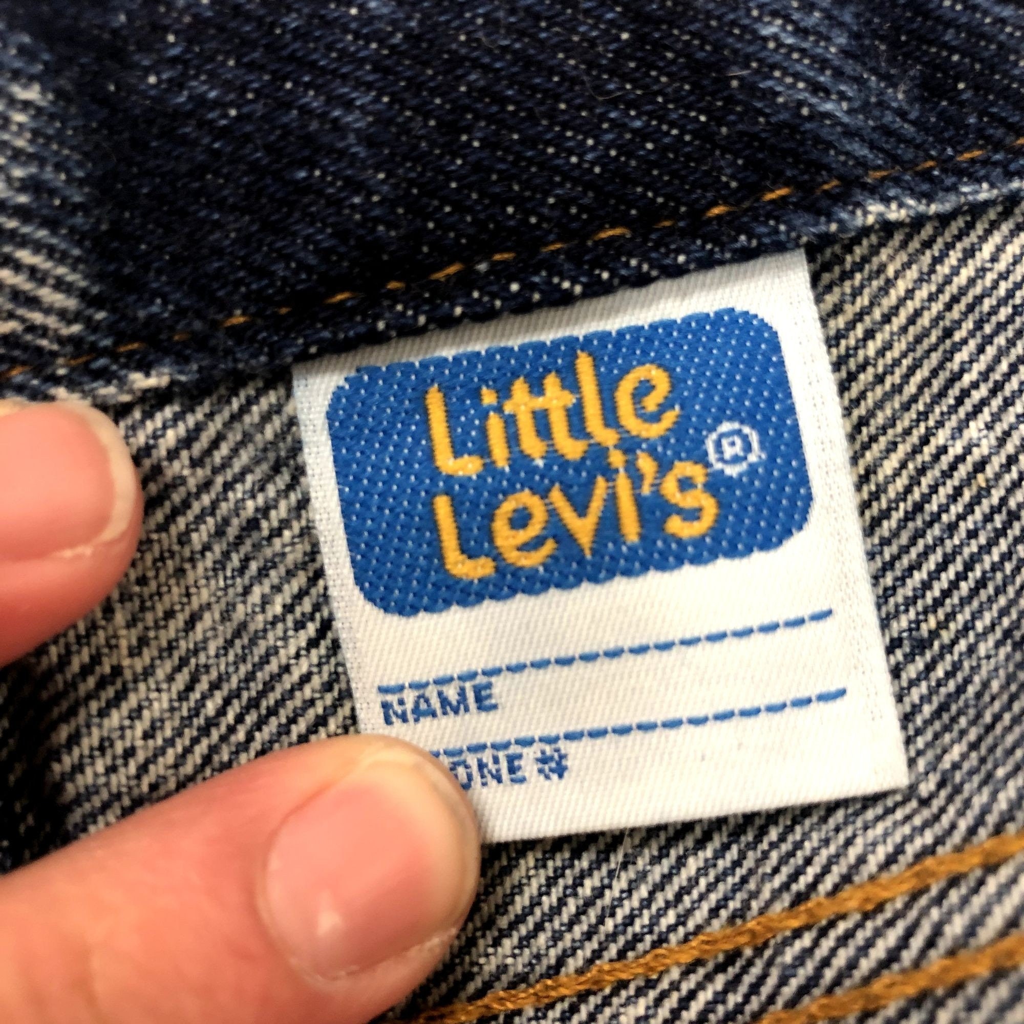 Vintage 80's Little Levis USA Toddler Kids ACID WASH Denim