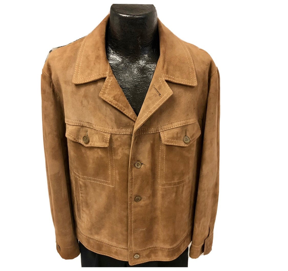 60s sears まっぷたつ goat nubuck leather blouson