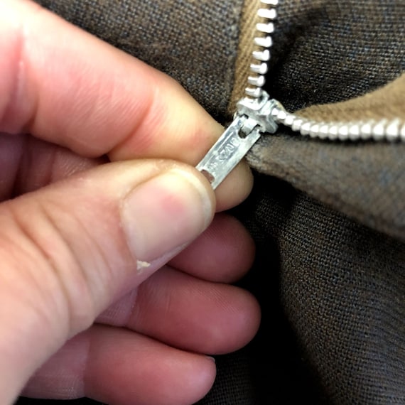 Vintage 50's Cracker Barrel Gray DROP LOOP Trouse… - image 6