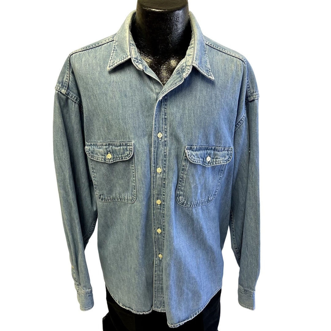 Vintage 80 90's LL Bean Men's Heavy Blue Jean Mechanic Work