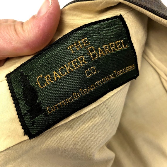 Vintage 50's Cracker Barrel Gray DROP LOOP Trouse… - image 5