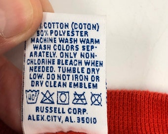 Sweat à Capuche Rouge Vintage – Russell Athletic – Homme Taille M – Made In USA