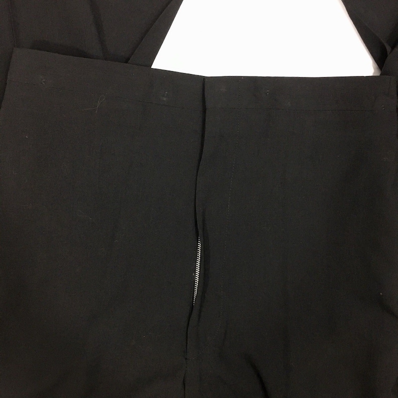 mj Vtg Vintage 50/'s Men Black ROCKABILLY Tux Satin Shawl Collar Wool Prom Formal Wedding Tuxedo SMOKING Suit 42 R 2928