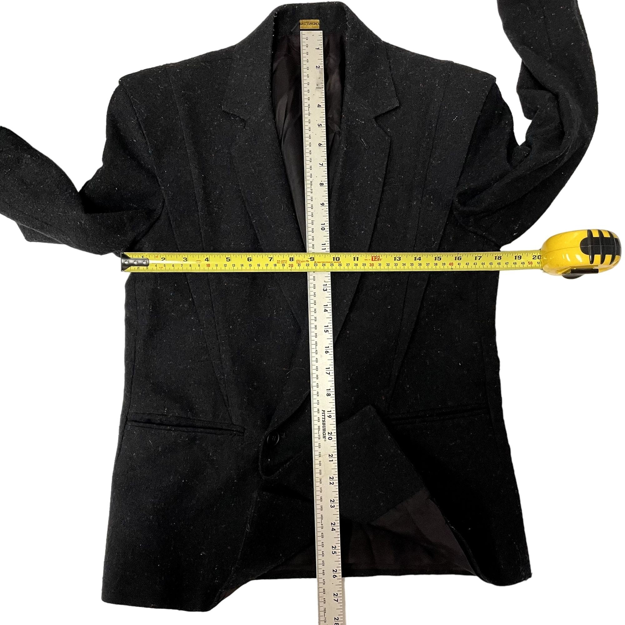 Vintage 80's Cotler Men Black Sport Coat Atomic FLECK Jacket