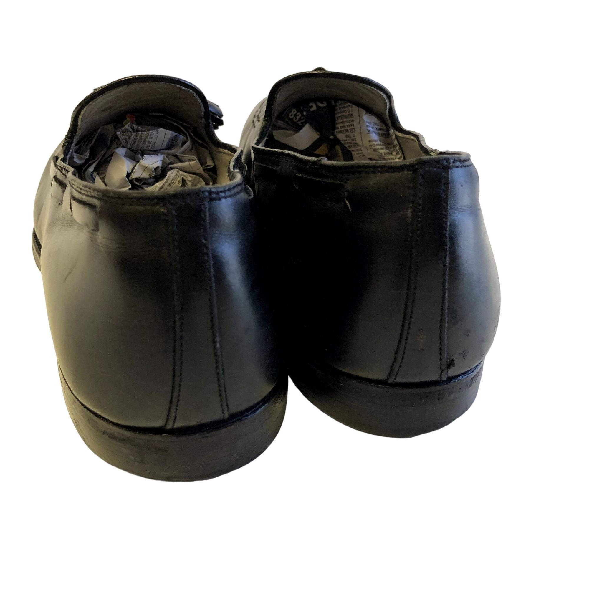 Alden Fringe Kiltie Loafers Men Size 12 B/D Black Leather Slip On Apron Shoes Vintage ALDEN Men main image 3