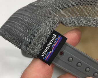 Nos New Vtg PATAGONIA Mesh GPIW Gray TRUCKER Hat Snapback