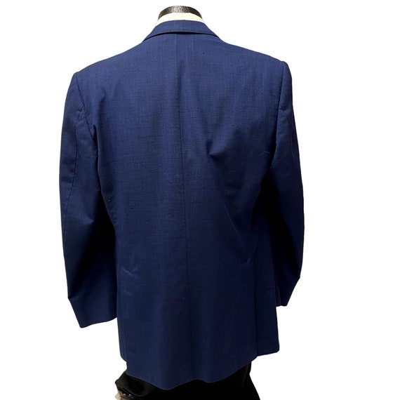 Vintage BESPOKE Men's Blue Sport Coat ROCKABILLY … - image 3