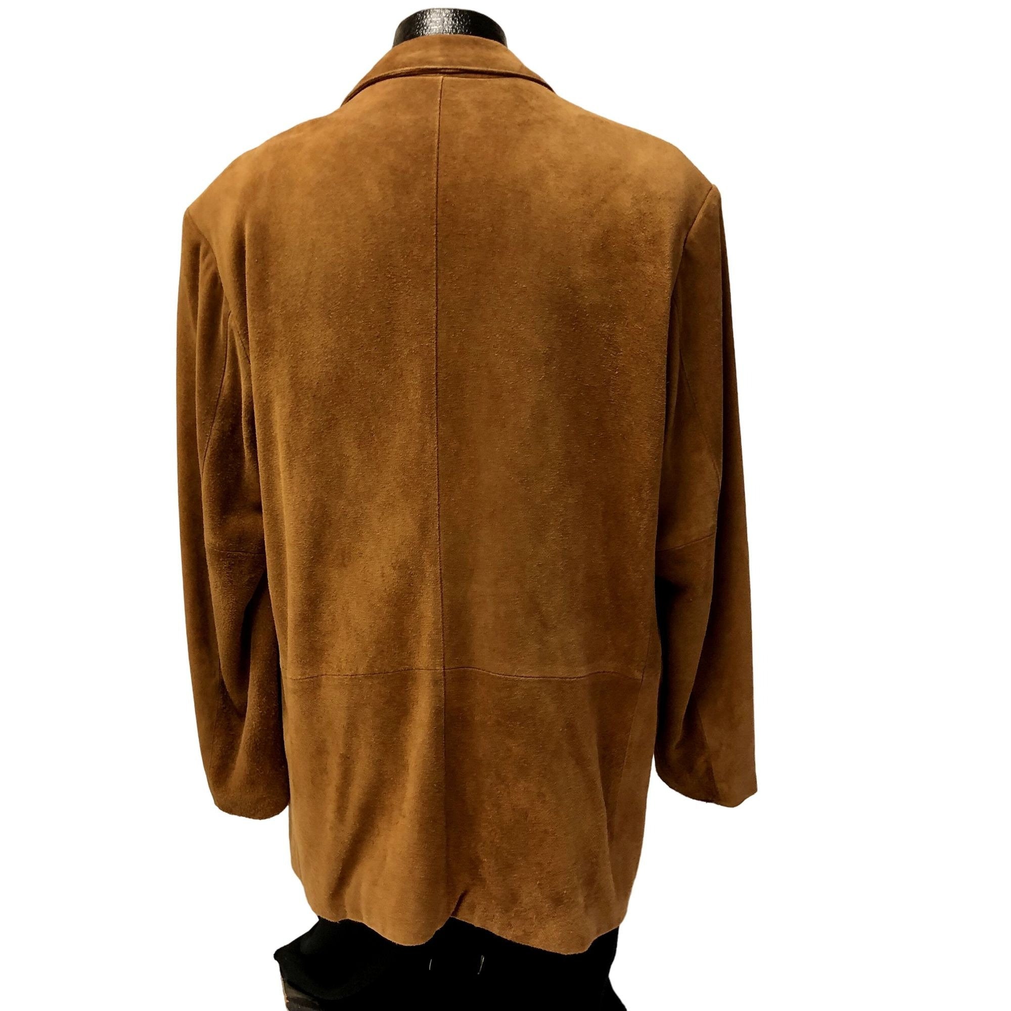 Vintage Continental Leather Fashions Brown Sport Coat NUBUCK Suede  display picture 1