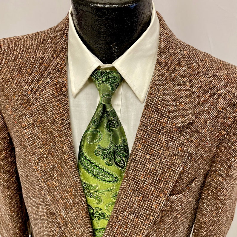 Vintage Monsieur Adolfo Men Brown BARLEYCORN Sport Coat Etsy