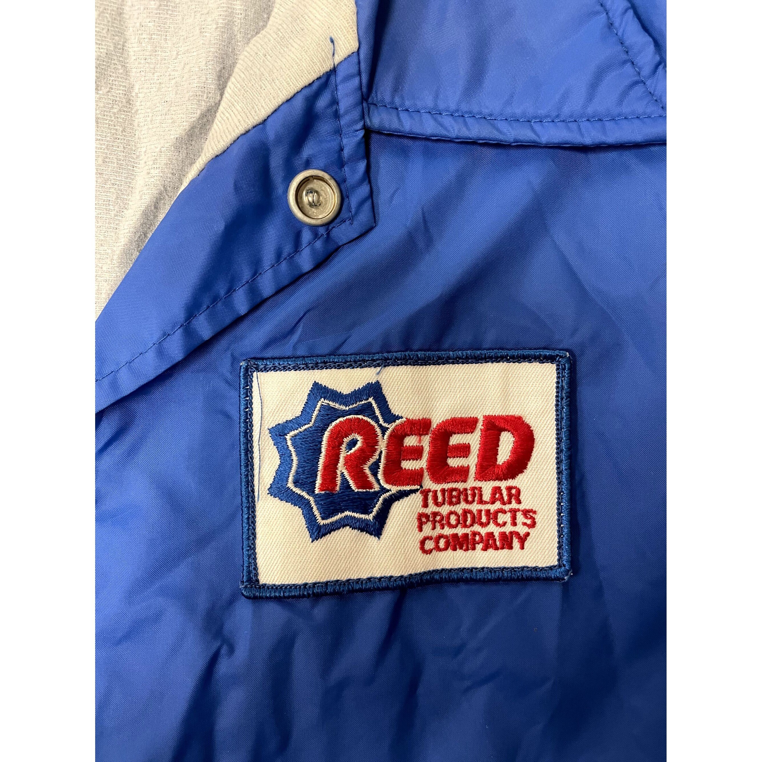 Vintage 70's Swingster Blue Nylon SNAP Windbreaker REED Tubular