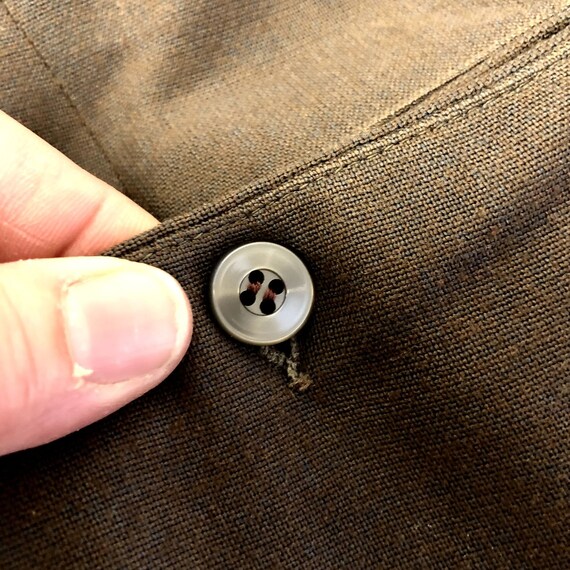 Vintage 50's Cracker Barrel Gray DROP LOOP Trouse… - image 7