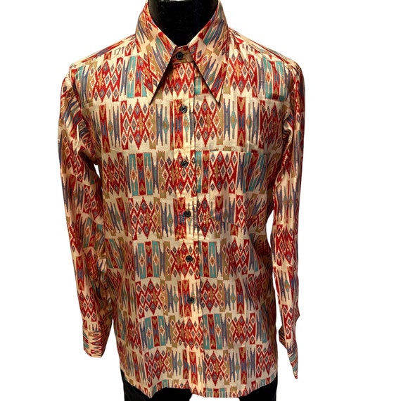 Vintage 70's Minar Men's MoD Native American SOUT… - image 1