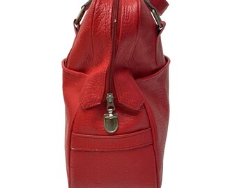 USA Vintage SEARS 60’s Travel Carry Bag 1960's-70's Vintage Sears Luggage Carry On Travel Bag Case Bright