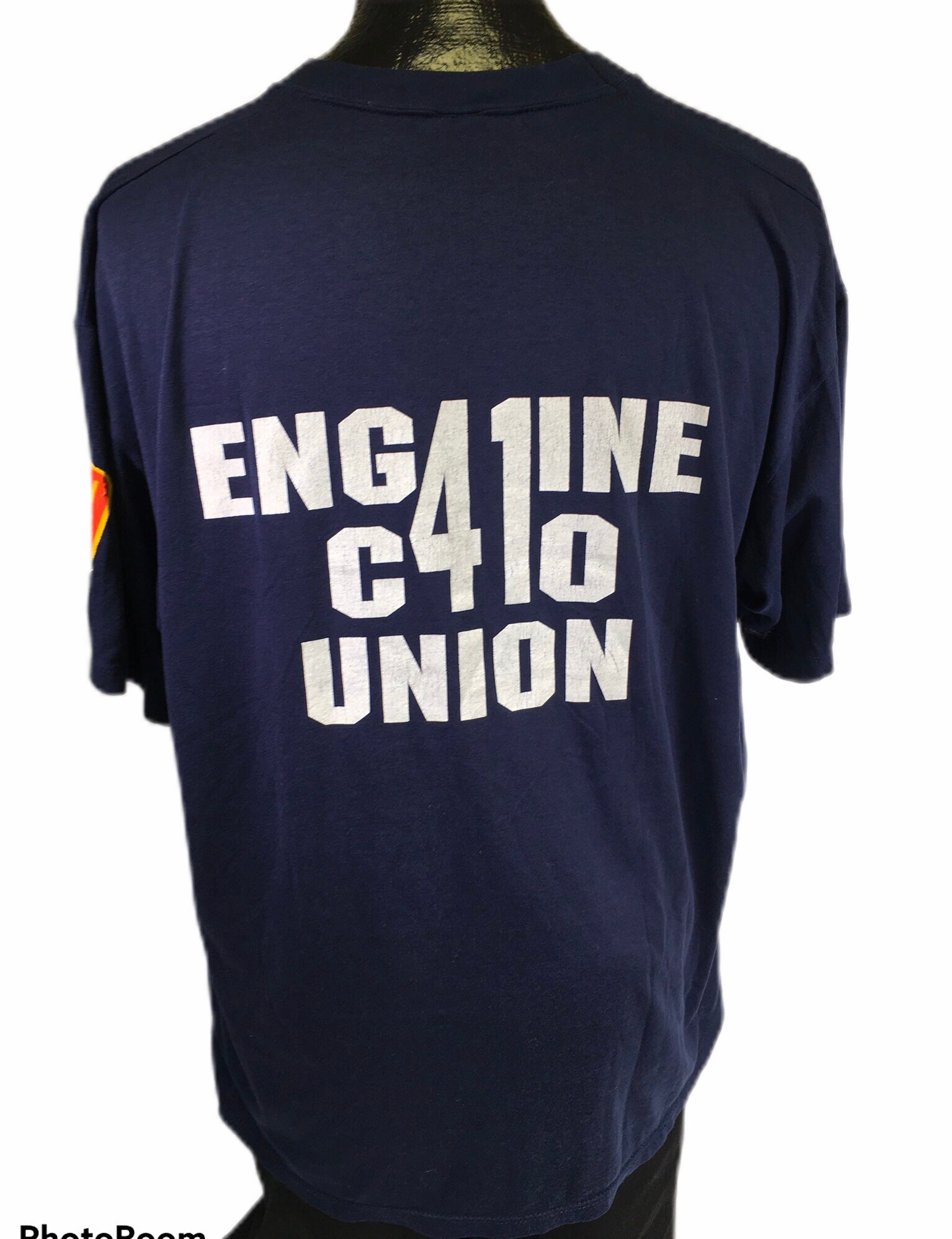 Vintage 80's Jerzees Men Engine 41 UNION Carlisle Pa Fire