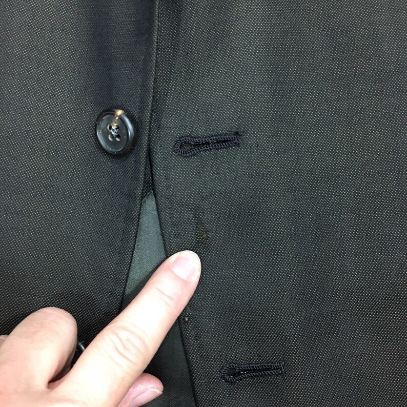 Vintage 50/'s Hart Schaffner Marx Men/'s BESPOKE Sport Coat Rockabilly Black Gold Hipster Jacket SHARKSKIN Blazer 42 R