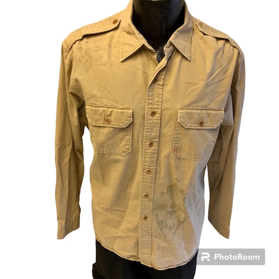 Vintage Polo Ralph Lauren Beige AZTEC Navajo SAFARI Sports Wear