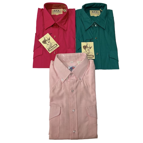 【希少】「ELY CATTLEMAN」ウェスタンシャツ 緑 グリーン ELY CATTLEMAN 半袖ウエスタンシャツ Mサイズ メンズ グリーン系