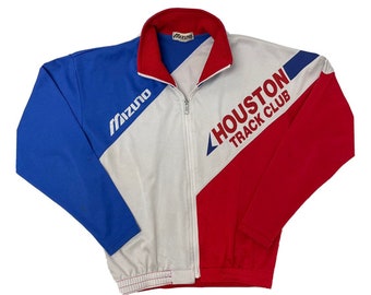 Vtg 80 90's Mizuno USA Houston TRACK CLUB Suit Retro