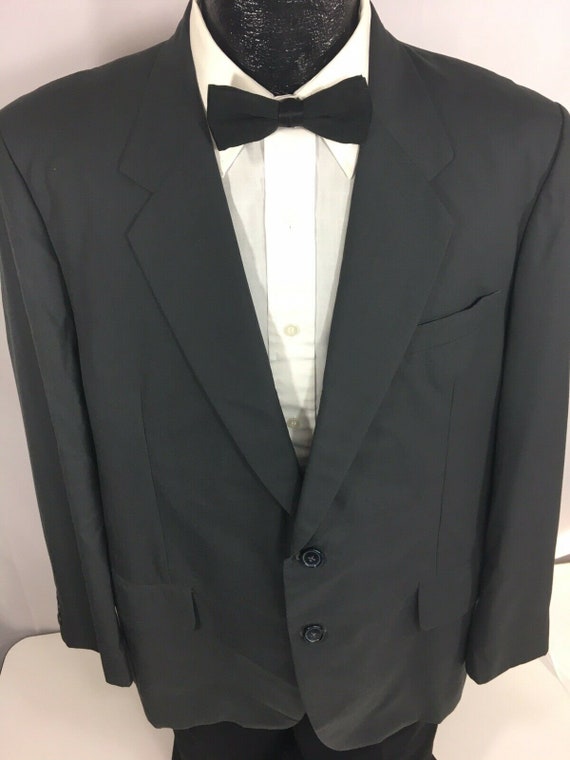 Vintage 50 s BESPOKE Men s Dark Gray Sport Coat ROCKABILLY Jacket Wool Blazer 44 S Etsy Ireland