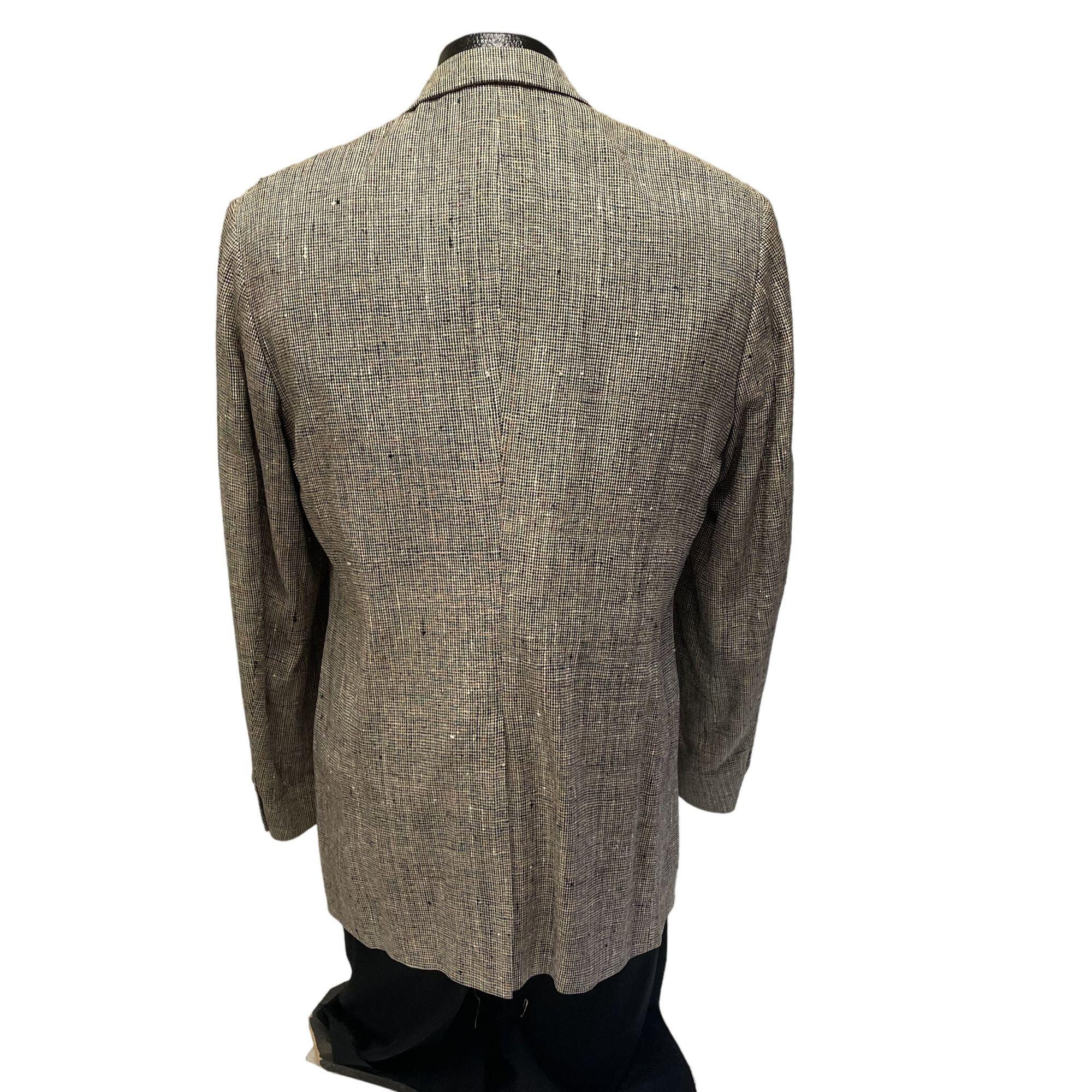 1990s Beige Blazer, Linen Blend Matti Collection by