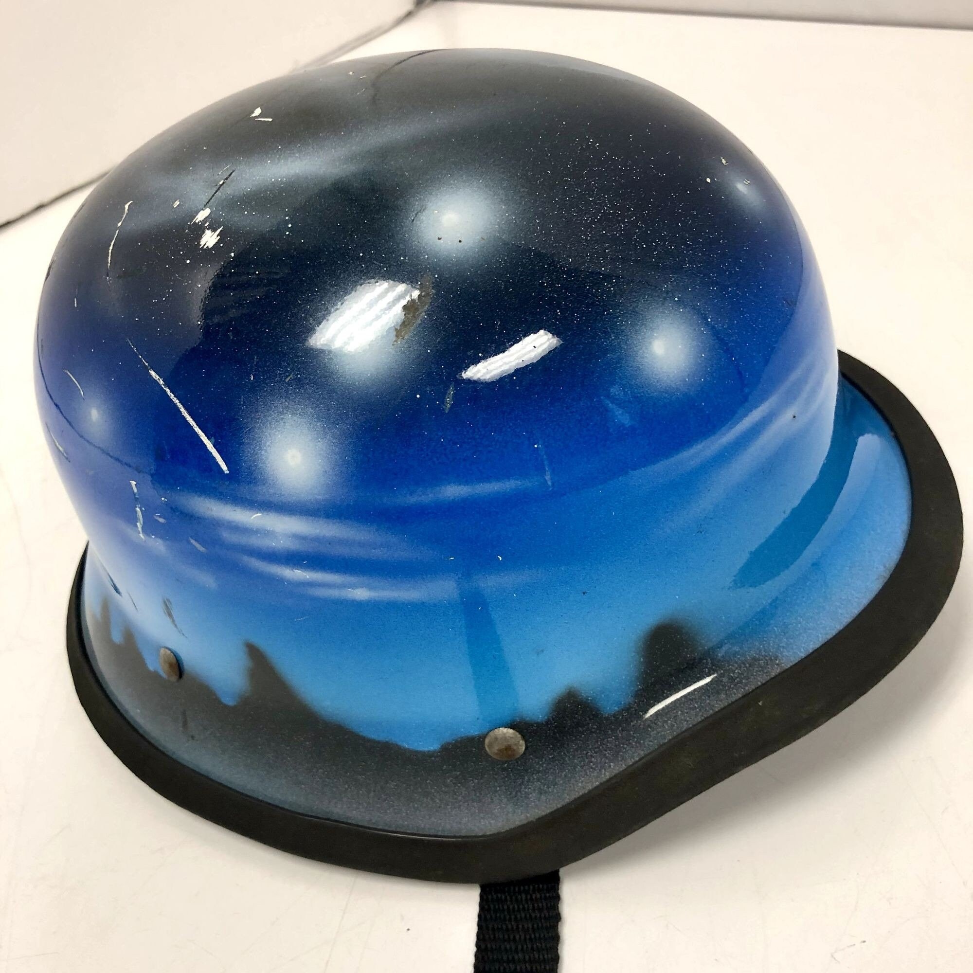 Vtg Custom Painted HOWLING Lone WOLF Men GERMAN Style Motorcycle Biker  Helmet L - Etsy