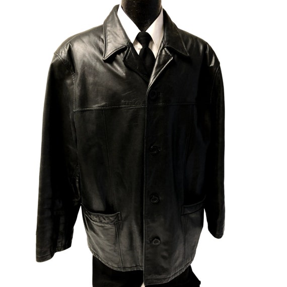 Chaqueta de cuero guess hombre sale