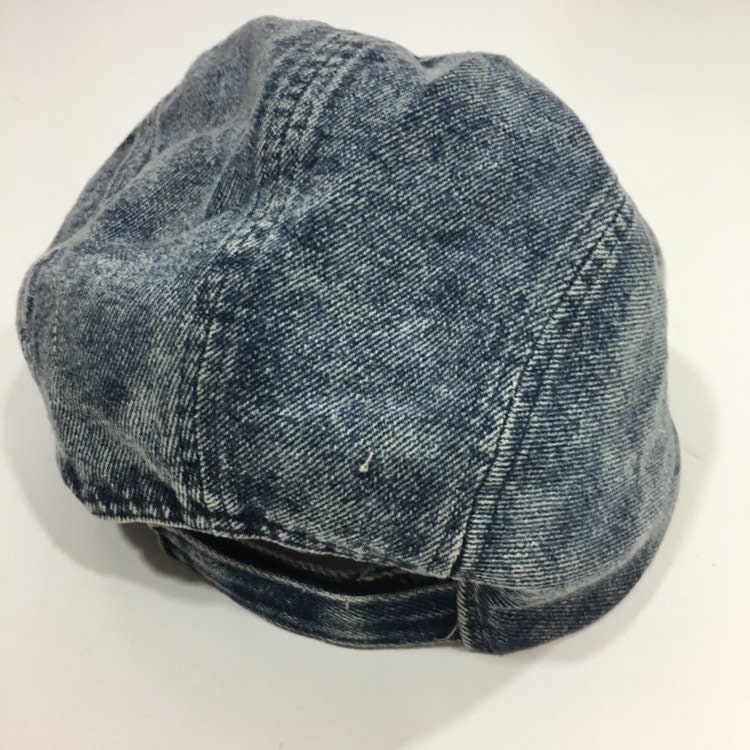 Vintage 80 90's ACID WASH Blue Jean Roughneck Denim Trucker Hat
