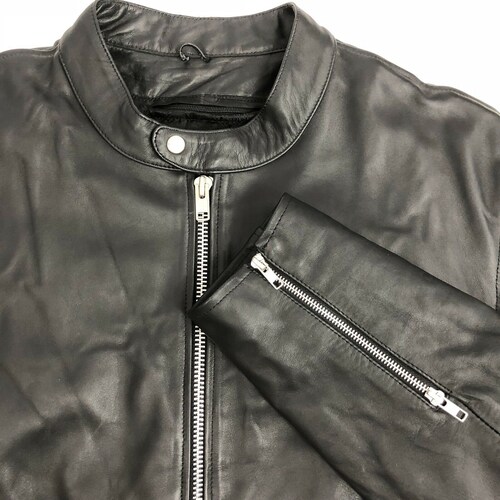 Vintage Cafe Racer Men's Black Leather Motorcycle Biker - Etsy