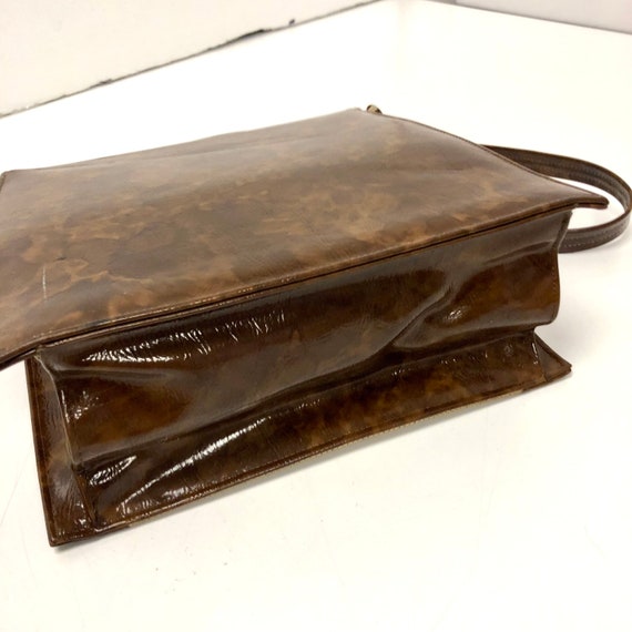 Vintage 60’s Naturalizer Hand Bag MOD 2 Tone Canv… - image 5